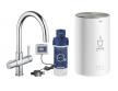 Grohe Red Duo II Nordic k�kkenbatteri m/3L vandvarmer og C-tud - Krom