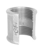 GF Galvaniseret Randmuffe - 1/2"