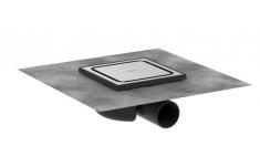 Hansgrohe RainDrain Spot kvadratisk afl�bssk�l 150x150 mm med rist