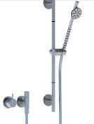 Vola et-grebsblander med h�ndbruser og bruserstang b�rstet krom