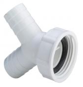 Viega slangeforskruning 45� til 2 spildevandsslangetilslutninger.