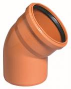 Kloakb�jning 110 mm pvc - 45 grader