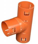 Wavin 92 x 92 mm 90 gr. PVC-dr�ngrenr�r