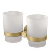 Kosmos dobbelt tandkrus t/v�g - B�rstet messing