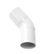 Plastmo b�jning 45 grader (75 mm) - hvid