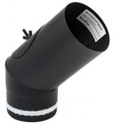 Metalbestos 100 mm 45&ordm; kn&aelig;r&oslash;r m/ renseklap og med keramisk pakning