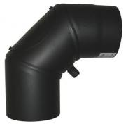 Metalbestos 180 mm 90&ordm; kn&aelig;r&oslash;r m/ smig og renseklap