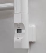 Kriss Nuvo 2 varmeelement m/D profil 600W - Hvid