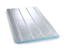 Nordic gulvvarmeplade m/ vendespor og alu t/ 20 mm r�r - h�jde 25 mm