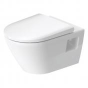 Duravit D-Neo v�gh�ngt toilet rimless inkl. s�de m/SoftClose og QuickRelease