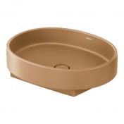 Duravit Balcoon 55 fritst�ende bowlevask - Uden hanehul - Ler Terra - DuraShield