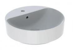 Geberit VariForm �45 fritst�ende bowlevask m/bagkant - 1 hanehul - Med overl�b