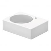 Duravit Scola 60 h�ndvask t/v�g eller m�bel - Vask i venstre side