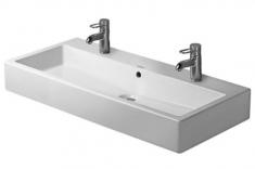 Duravit Vero 100 bowlevask op til v�g - 2 hanehuller - Wondergliss