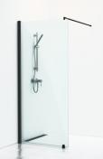 Svedbergs Skoga fast brusev�g - 100 cm - Klar glas/Sort