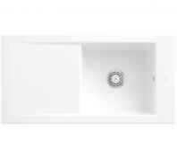 Villeroy & Boch Timeline 60 100 k�kkenvask m/afl�bsbakke - Hvid alpin - Ceramic+