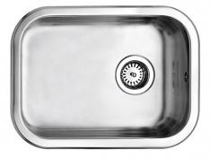 Alterna Uni k�kkenvask poleret med strainer 48x34 cm