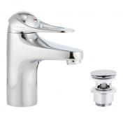 FM Mattsson 9000E II h�ndvaskarmatur Eco m/push-open bundventil