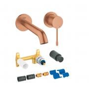 Grohe Essence New komplet armatur til indbygning i v�g - B�rstet warm sunset