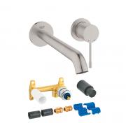 Grohe Essence New L komplet armatur til indbygning i v�g - Supersteel