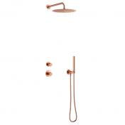 Damixa Iris DS 1 brusesystem til indbygning - B�rstet kobber