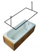 Van Der P Forh�ngstang 100x200cm m/2loftsst�tter - Rustfrit st�l