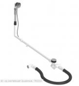 Duravit Tilbeh�r Af- og overl�bss�t Quadroval 1100 mm krom