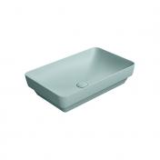 GSI Pura 60 fritst�ende bowlevask - Firkantet - Uden overl�b - Ghiaccio