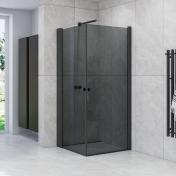 Dansani Match A+A bruseniche - 70x70 cm - Tonet glas/mat sort