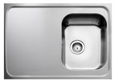 Intra AF08-KV st�lbordplade k�kkenvask - Vendbar - 80 cm