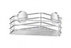 Beslagsboden selvkl�bende brusekurv til hj�rne - Krom