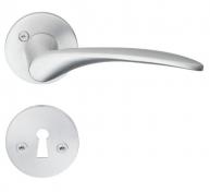 Beslagsboden indend�rs d�rgreb inkl n�gleskilt - B�rstet krom