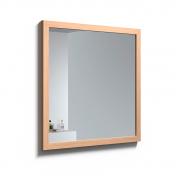 Str&oslash;mberg Rustic spejl m/ramme i massiv eg 80 x 80 - Lys
