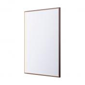 Cass�e Siena firkantet spejl m/LED lys - 60x80 cm - Mat bronze