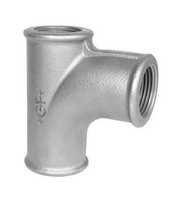 GF Galvaniseret str&oslash;mtee - Muffe - 3/4"