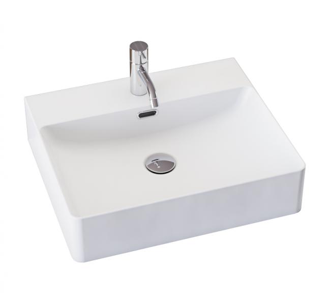 Dansani Cube 50 fritst&aring;ende bowlevask - 1 hanehul - Med overl&oslash;b