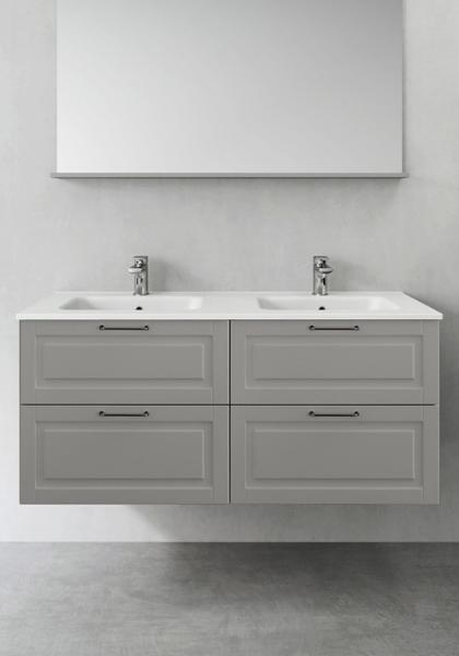 Hafa Grace 120 m&oslash;bels&aelig;t m/4 skuffer - Gr&aring; mat rammefront