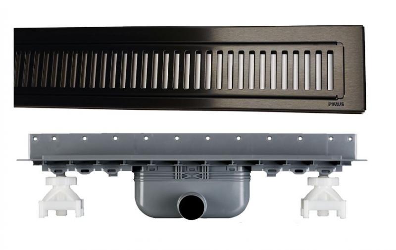 Purus Line RIB afl&oslash;bspakke 800 mm - vandret - Sort