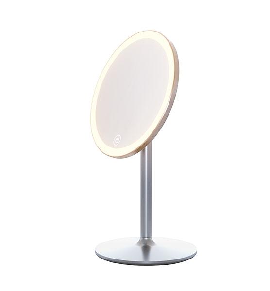 Dansani HANDY makeupspejl til bord m/lysstyring - x5 forst&oslash;rrelse - Alu