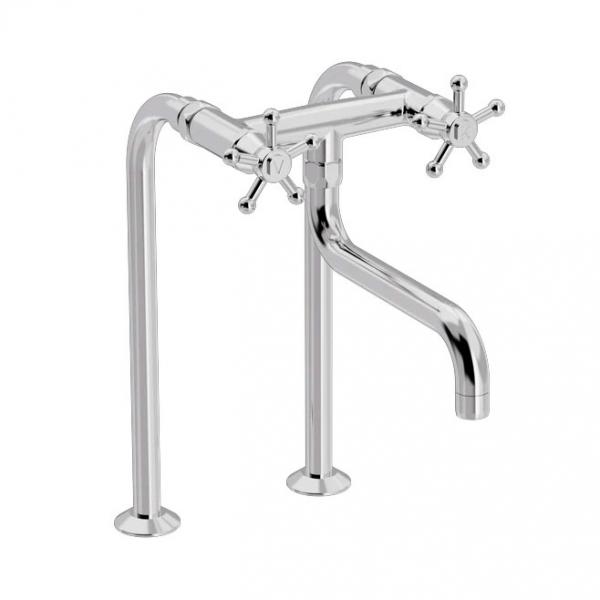 Toni Christiansborg k&oslash;kkenbatteri p&aring; stander - Krom