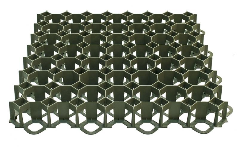 Votec gr&aelig;sarmeringsflise 492x492x40mm. PP/PE. - Gr&oslash;n