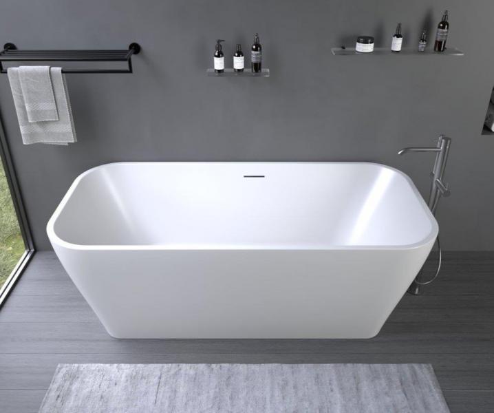 Ideavit Delia fritst&aring;ende badekar 1700 x 800 mm - Mat hvid