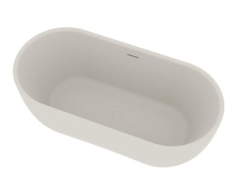 Ideavit Thalia fritst&aring;ende badekar 1700 x 600 mm - Mat hvid