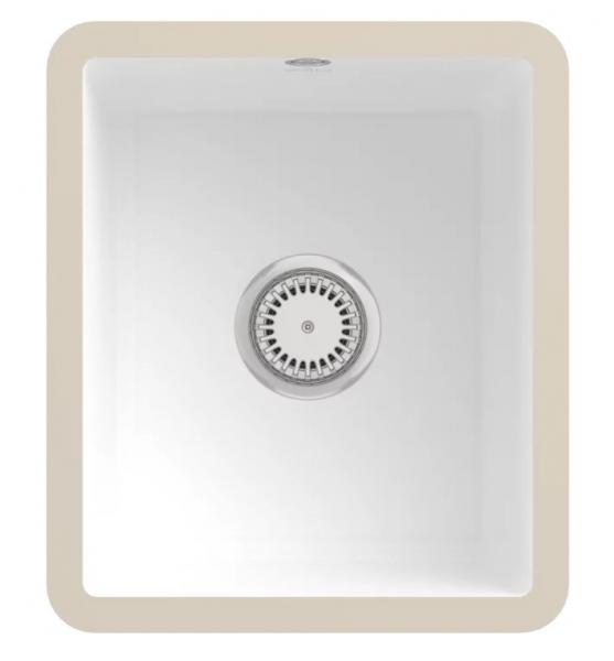 V&B Subway keramisk k&oslash;kkenvask t/underlimning - Stone White