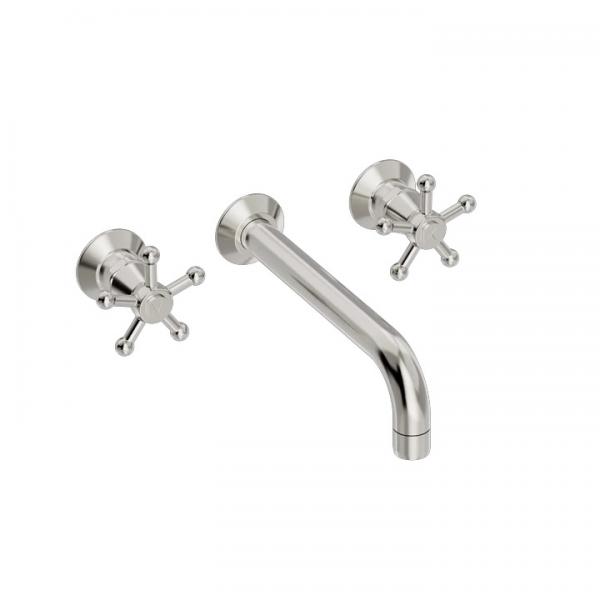 Toni Christiansborg h&aring;ndvaskarmatur m/200mm fast tud til indbygning - Nikkel