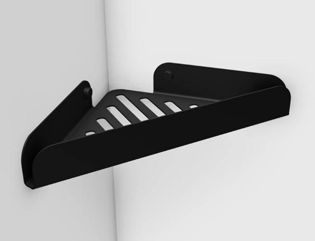 Cass&oslash;e hj&oslash;rnehylde til brus 20 cm - Mat sort