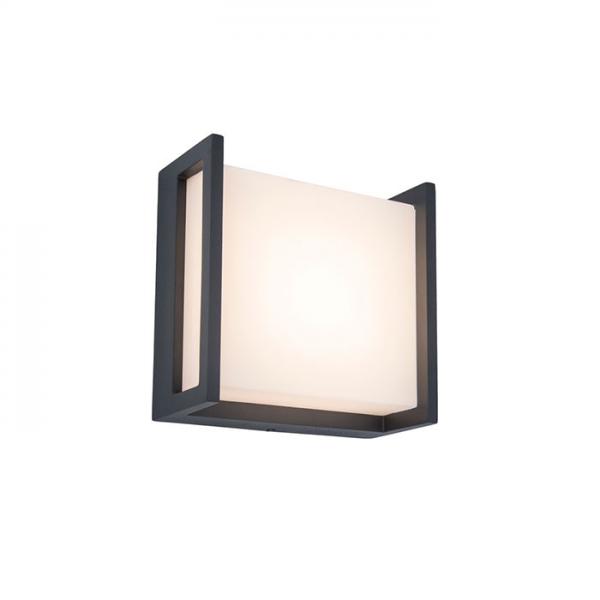 Lutec Architectural Qubo udend&oslash;rslampe til v&aelig;g 14 x 14 cm