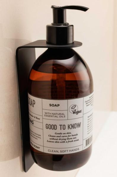 Lavabo Luna holder til s&aelig;bedispenser - Mat sort