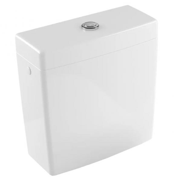 Villeroy & Boch Subway 2.0 Cisterne, vandtilf&oslash;rsel fra sider eller bagfra - Hvid