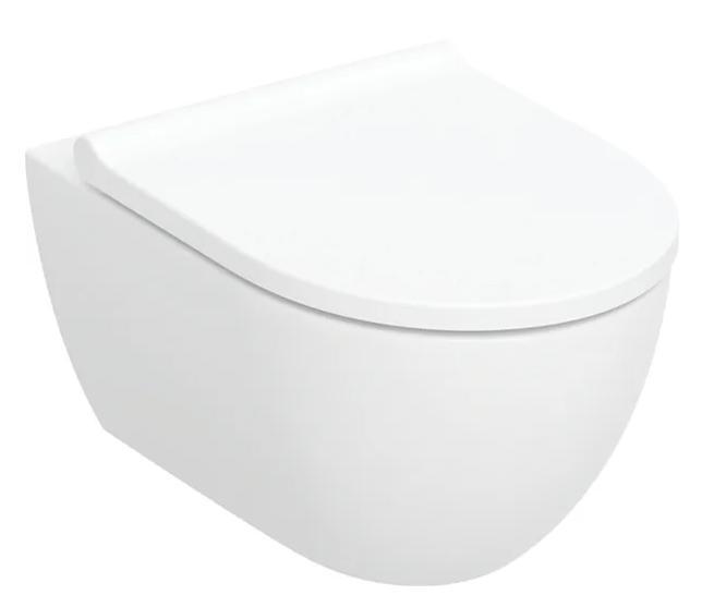 Geberit Acanto v&aelig;gh&aelig;ngt toilet m/s&aelig;de og TurboFlush